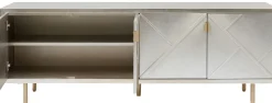 Komoda Venice Triangle 180x64 Cm Srebrno Złota