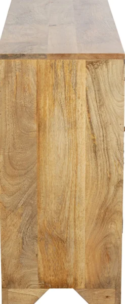 Komoda Z 14 Szufladami Drewno Mango Kolorowe Ornamenty 115x80 Cm