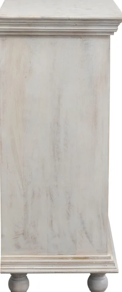 Komoda Z 4 Szufladami Z Drewna Mango Front Kolorowy 90x110 Cm