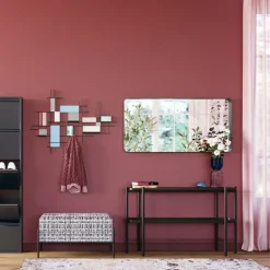 Konsola Bennet 120x30 Cm Czarna - Blat Marmur