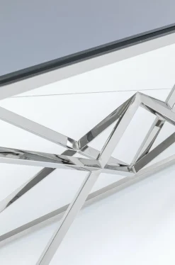 Konsola Diamond Connection 120x40 Cm Srebrna