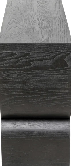 Konsola Do Przedpokoju Czarna MDF 120x38 Cm