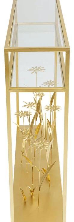 Konsola Flower Meadow 100x25 Cm Złota