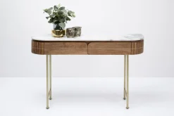 Konsola Grace 100x30 Cm Drewno Mango - Blat Marmur