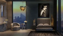 Konsola Laser 120x40 Cm Srebrna