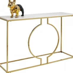 Konsola Miami Loft 120x35 Cm Złoto-biała