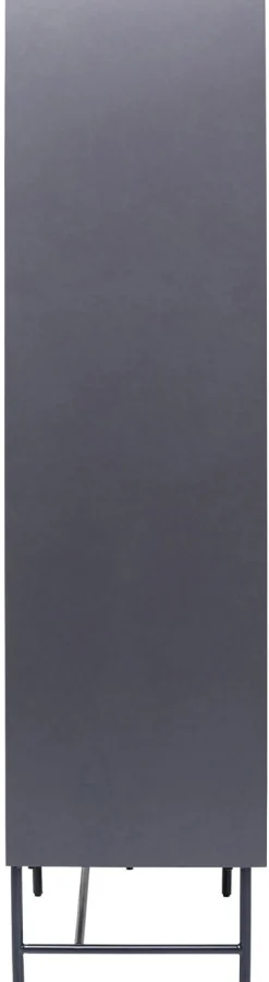 Kredens Selina 82x170 Cm Ciemnoszary - Front Brązowy