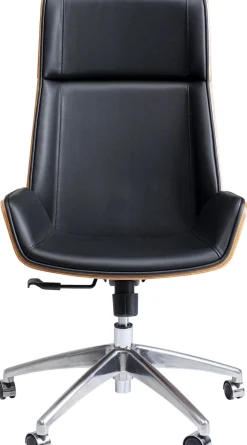 Krzesło Biurowe Rouven 59x112 Cm Czarno-brązowe