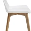 Krzesło Geometric 50x76 Cm Biało-drewniane