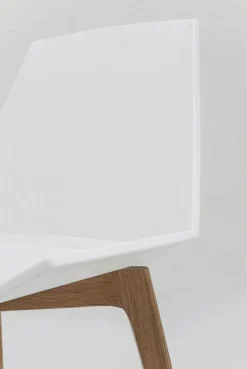 Krzesło Geometric 50x76 Cm Biało-drewniane