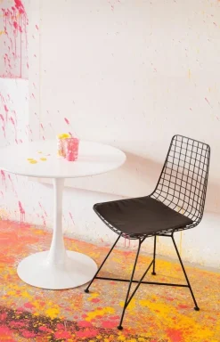 Krzesło Grid 48x86 Cm Czarne