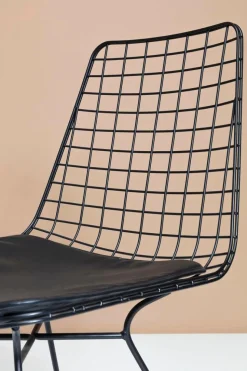 Krzesło Grid 48x86 Cm Czarne