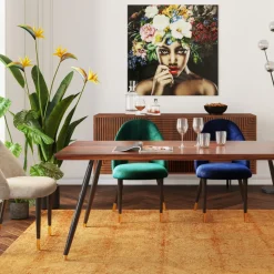 Krzesło Iris Velvet 49x84 Cm Zielone