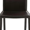 Krzesło Milano 47x91 Cm Brązowe Skóra Mielona
