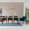 Krzesło Mode Velvet 58x87 Cm Niebieskozielone