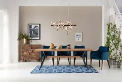 Krzesło Mode Velvet 58x87 Cm Niebieskozielone