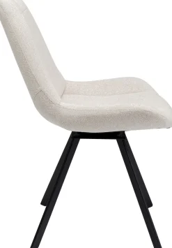 Krzesło Obrotowe Baron 57x88 Cm Kremowe