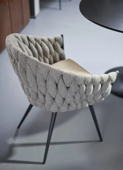 Krzesło Z Podłokietnikami Knot 68x79 Cm Brązowe