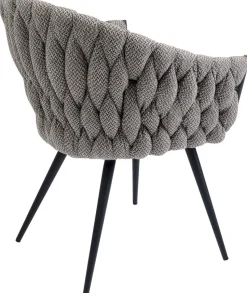 Krzesło Z Podłokietnikami Knot 68x79 Cm Brązowe