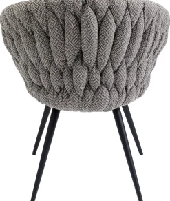 Krzesło Z Podłokietnikami Knot 68x79 Cm Brązowe