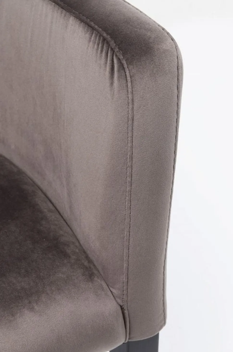 Krzesło Z Podłokietnikami Mode Velvet 60x87 Cm Szare