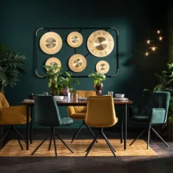 Krzesło Z Podłokietnikami Mila 60x89 Cm żółte