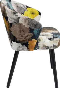 Krzesło Z Podłokietnikami Peony Yellow 56x77 Cm