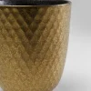 Kubek Bez Ucha Z Porcelany Czarno-złoty 200 Ml