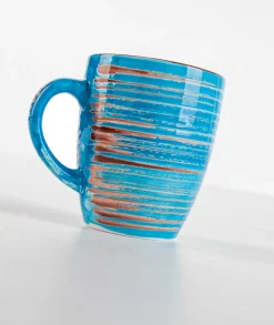 Kubek Swirl 12x10 Cm Niebieski