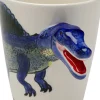 Kubek Z Porcelany Biało-niebieski Dinozaur Spinozaur 390 Ml