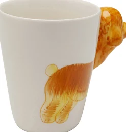 Kubek Z Porcelany Motyw Zwierzęcy Pies 390 Ml