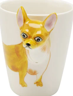 Kubek Z Porcelany Motyw Zwierzęcy Piesek 390 Ml