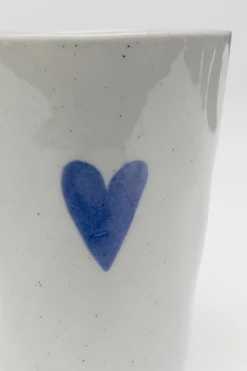 Kubek Z Uchem Motyw Niebieskiego Serca 350 Ml