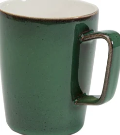 Kubek Z Uchem Zielony Porcelana 350 Ml