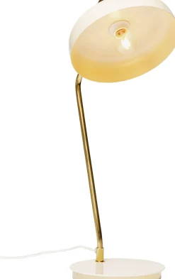 Lampa Biurkowa Beżowo-złota Stalowa 56 Cm