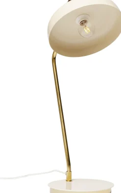 Lampa Biurkowa Beżowo-złota Stalowa 56 Cm