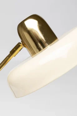 Lampa Biurkowa Beżowo-złota Stalowa 56 Cm