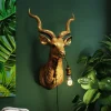 Lampa ścienna Animal Goat 45x74 Cm Złota