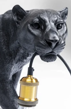 Lampa Podłogowa Animal Bagheera 85x40 Cm Czarna