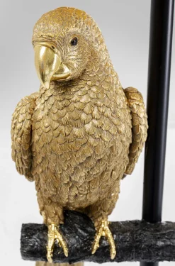 Lampa Podłogowa Animal Parrot Ø40x176 Cm Czarno-złota