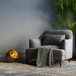 Lampa Podłogowa Apollon Smooth Ø28 Cm Czarna