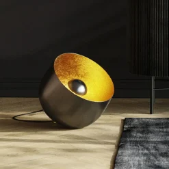 Lampa Podłogowa Apollon Smooth Ø35 Cm Czarna