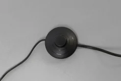 Lampa Podłogowa Beżowa Lniana Boucle 130 Cm