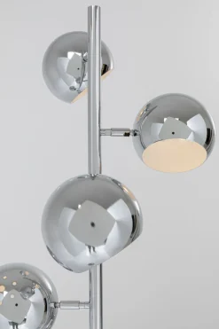 Lampa Podłogowa Calotta Chrome 40x200 Cm Srebrna