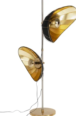 Lampa Podłogowa Czarno-złota Glamour 2xE27 202 Cm