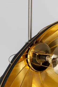 Lampa Podłogowa Czarno-złota Glamour 2xE27 202 Cm