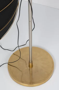 Lampa Podłogowa Czarno-złota Glamour 2xE27 202 Cm