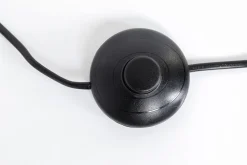 Lampa Podłogowa Czarno-złota Glamour 2xE27 202 Cm
