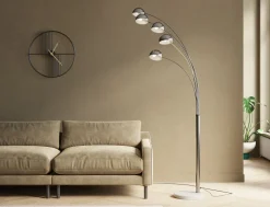 Lampa Podłogowa Five Fingers 100x220 Cm Chromowa