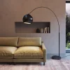 Lampa Podłogowa Lounge Small Deal Eco 163x175 Cm Czarna Matowa